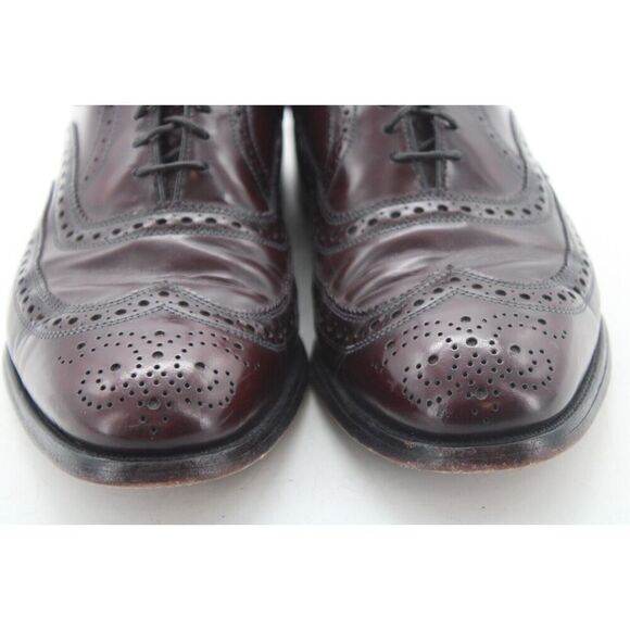 Allen Edmonds  "MCALLISTER" Men's Wingtip Oxfords Size 8  Brown - Picture 5 of 11